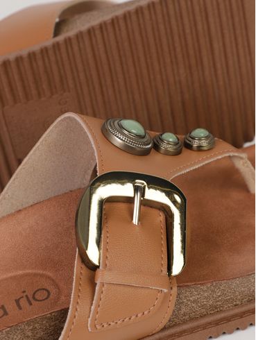 Chinelo Beira Rio Feminino CARAMELO