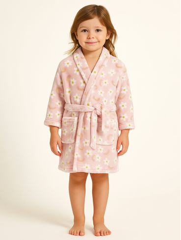 Roupão Atlântica Infantil - ROSA CLARO