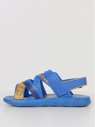 Sandália Sonic Fast Car Infantil Para Menino  - AZUL/AMARELO