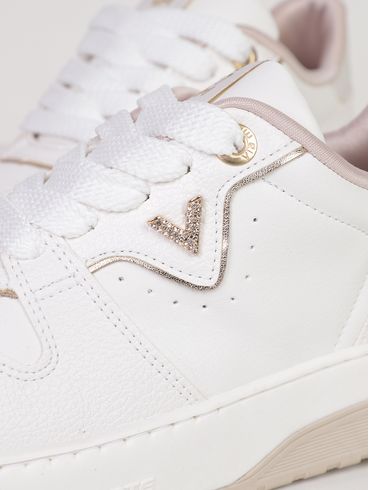 Tênis Casual Via Marte Feminina BRANCO/DOURADO