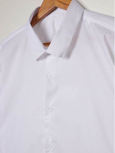 Camisa Manga Curta Plus Size Masculina BRANCO