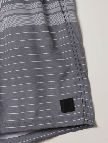 Bermuda Listrada Plus Size Masculina PRETO