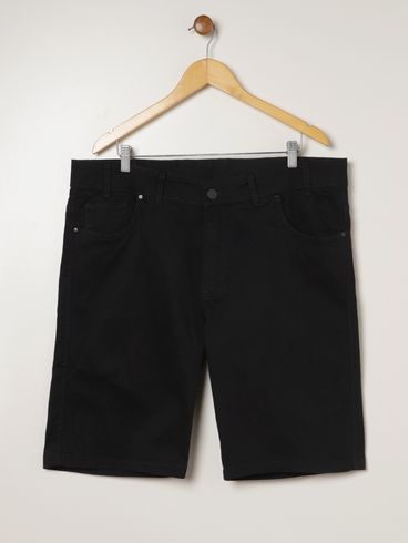 Bermuda Sarja Plus Size Masculina PRETO