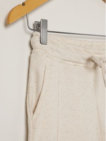 Bermuda Linho Juvenil Para Menino - OFF WHITE