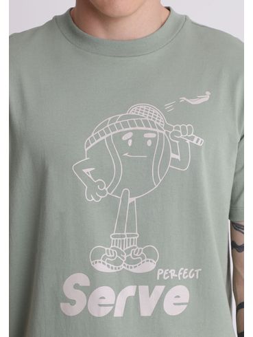 Camiseta em algodão estampa perfect serve