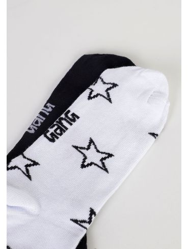 Kit meia soquete estampa estrelas