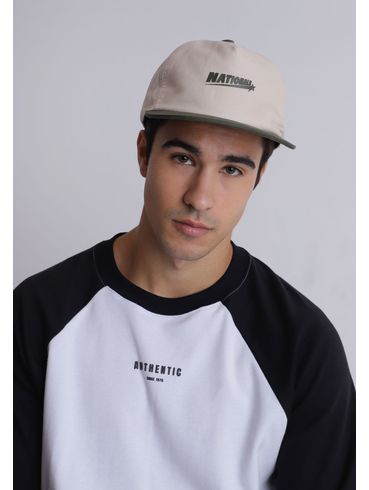 Boné five panel bicolor