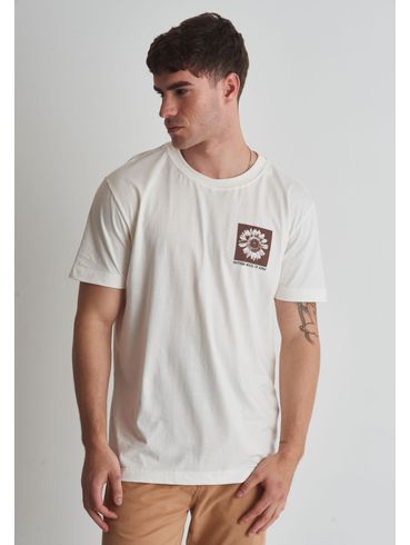 CAMISETA EM ALGODÃO ESTAMPA PLANT FOR POLLINATORS