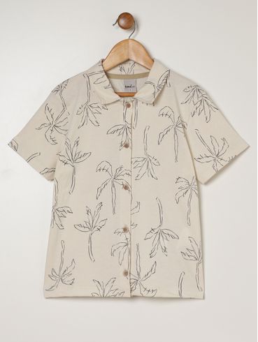 Camisa Manga Curta Infantil Para Menino - PRETO