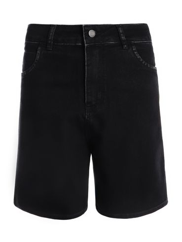 Bermuda Sarja Pisom Feminina PRETO