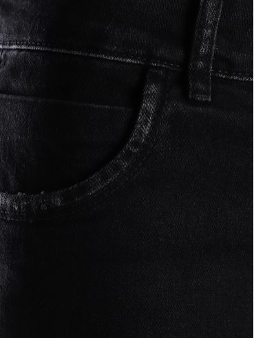 Bermuda Sarja Pisom Feminina PRETO