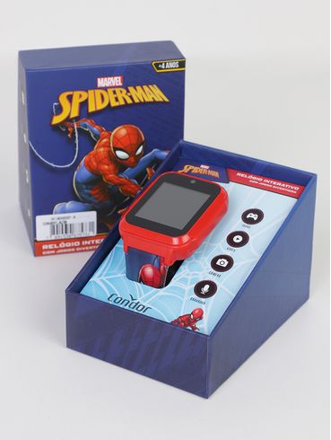 Relógio Interativo Spider Man Condor Infantil VERMELHO