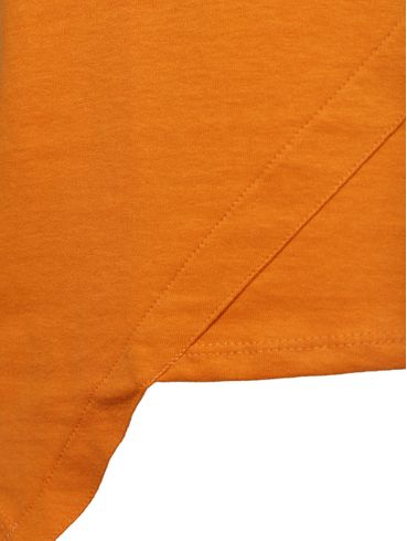 Blusa Barra Assimétrica Sem Manga Feminina LARANJA
