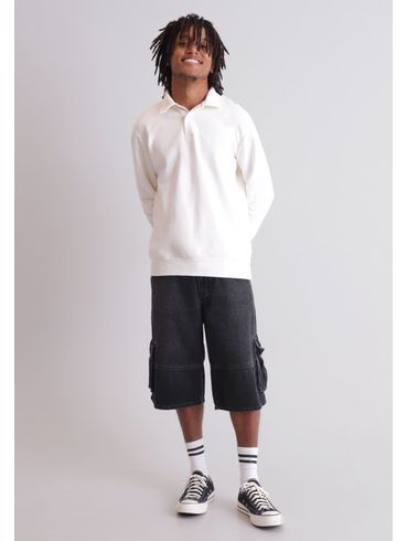 Moletom gola polo