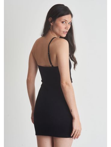 Vestido malha um ombro só