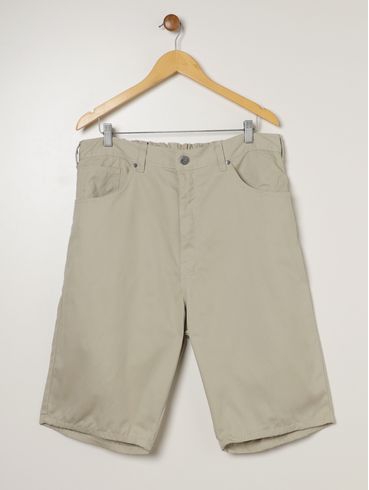 Bermuda Sarja Vilejack Plus Size Masculina AREIA