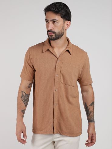 Camisa Malhão Eletrón Masculina MARROM