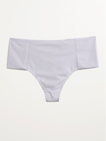 Calcinha Alta Microfibra Fio Duplo Feminina BRANCO