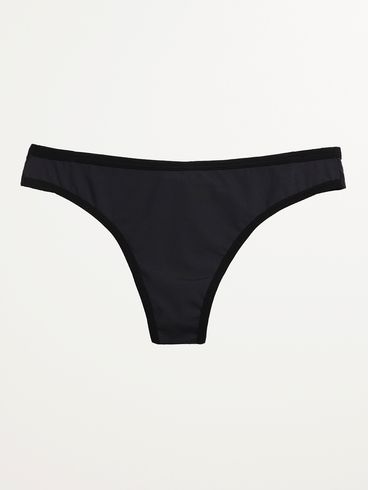 Calcinha Biquíni Microfibra Fio Duplo Feminina PRETO