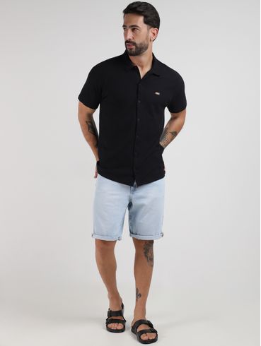 Camisa Manga Curta Masculina PRETO