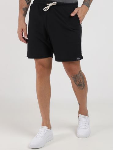 Bermuda Malha Masculina PRETO