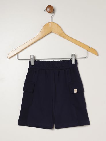 Bermuda Cargo Infantil Para Menino -MARINHO