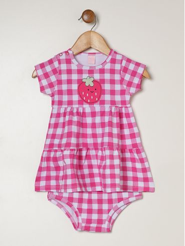 Vestido Cotton Infantil Para Menina - PINK