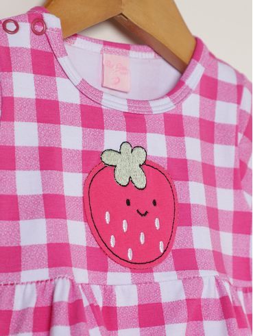 Vestido Cotton Infantil Para Menina - PINK