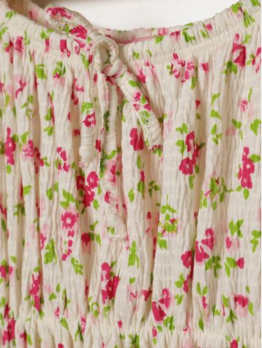 Vestido Anarruga Juvenil Para Menina - ROSA
