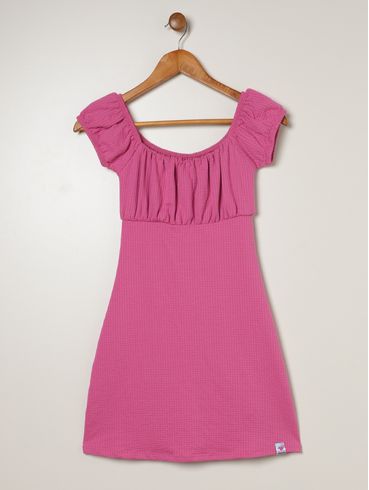 Vestido Juvenil Para Menina - ROSA