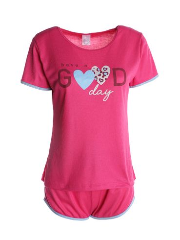 Pijama Curto Canelado Feminino PINK
