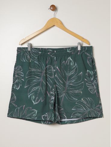 Calção Estampado Plus Size Masculino VERDE