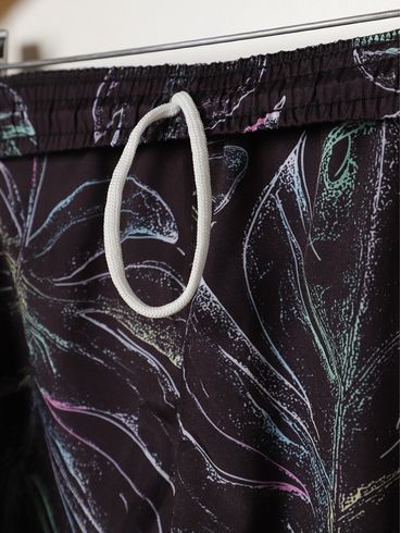 Calção Estampado Plus Size Masculino PRETO