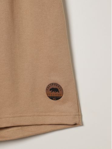 Bermuda Moletinho Plus Size Masculina BEGE