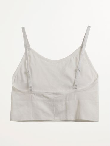 Top Sem Costura Com Bojo Feminino BRANCO