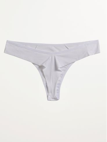 Calcinha Tanga Fio Duplo Feminina BRANCO