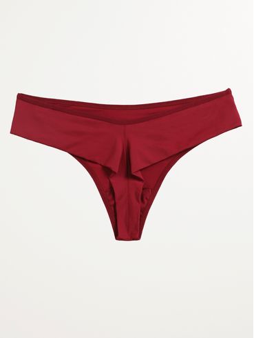 Calcinha Tanga Microfibra Fio Duplo Feminina VERMELHO