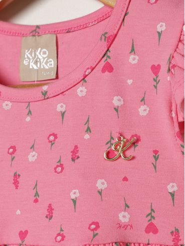 Vestido Cotton Infantil Para Bebê - ROSA