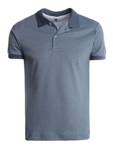 Polo Piquet  Manga Curta Vilejack Masculina AZUL