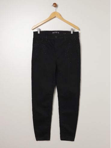 Calça Sarja Cigarrete Plus Size Feminina PRETO