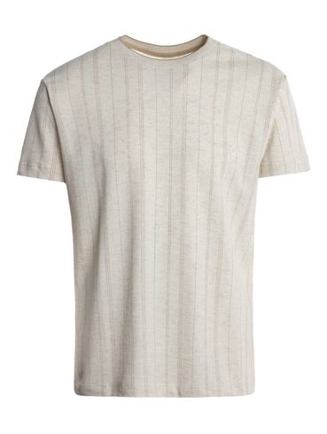Camiseta Linho Manga Curta Masculina NATURAL
