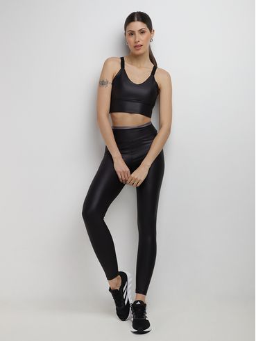 Calça Legging Cirrê Vels Feminina PRETO/PRETO/CHUMBO