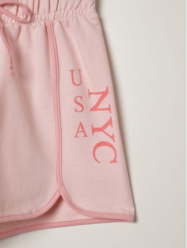 Short Moletinho Juvenil Para Menina - ROSA