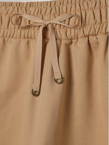 Short Moletinho Plus Size Feminino BEGE