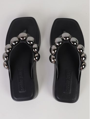 Chinelo Alto Hit Petite Jolie Feminino PRETO/GRAFITE