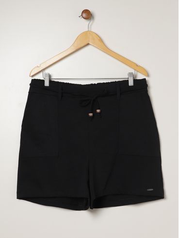 Bermuda Ponto Roma Plus Size Feminina PRETO