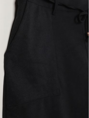 Bermuda Ponto Roma Plus Size Feminina PRETO