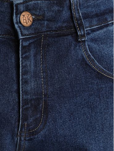 Bermuda Jeans Tradicional Masculina AZUL