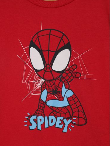 Pijama Curto Spidey Man Infantil Para Menino - VERMELHO