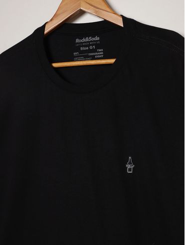 Camiseta Básica Plus Size Masculina PRETO